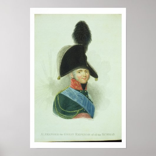 Alexander (1777-1825) de Grote keizer van alle Poster (Voorkant)