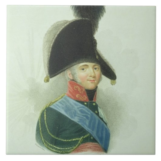 Alexander (1777-1825) de Grote keizer van alle Tegeltje (Voorkant)