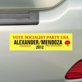 Alexander 2012 bumpersticker (Op auto)