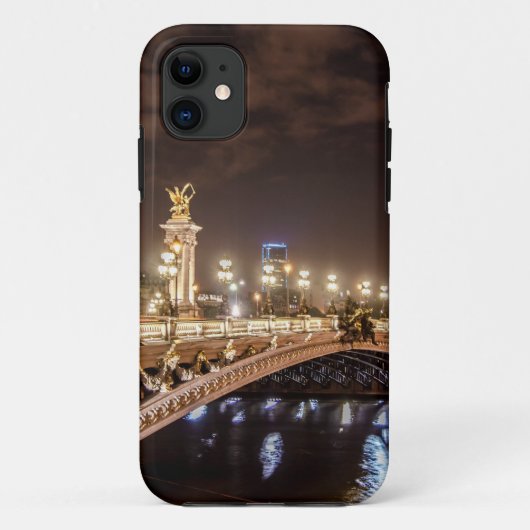 Alexander 3-brug in Parijs Frankrijk 's nachts Case-Mate iPhone Case (Achterkant)