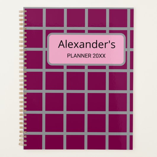 Alexander aanpasbaar planner (Voorkant)