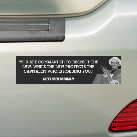 Alexander Berkman Capitalist Robbery Bumpersticker (Op auto)