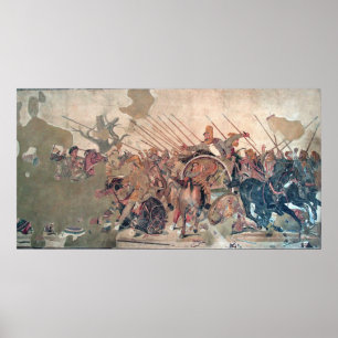 Alexander bij Issus Poster