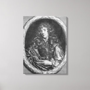 Alexander Browne, gegraveerd door Pieter de Jode Canvas Afdruk
