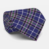 Alexander Clan Tartan Blue Pset Stropdas (Opgerold)