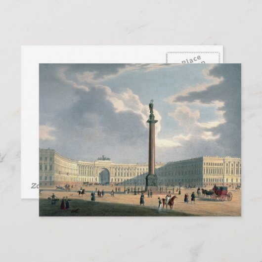 Alexander Column en het hoofdkwartier van het lege Briefkaart (Voorkant / Achterkant)