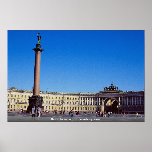 Alexander column, Sint-Petersburg, Rusland Poster (Voorkant)