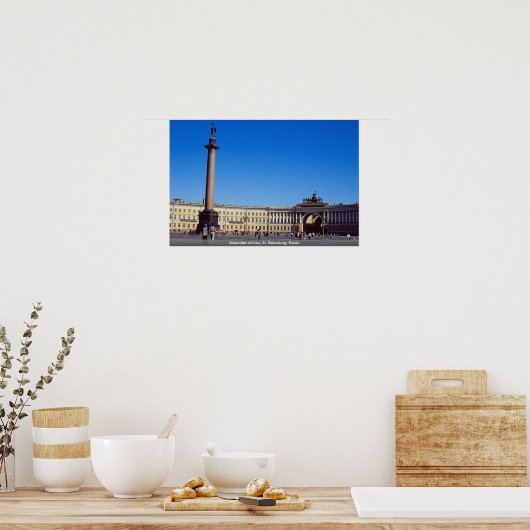 Alexander column, Sint-Petersburg, Rusland Poster (Keuken)