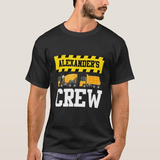 Alexander Construction Crew Custom Dumptruck Dump T-shirt (Voorkant)