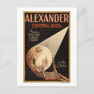 Alexander, Crystal "Cradle to the Grave" Magic Briefkaart