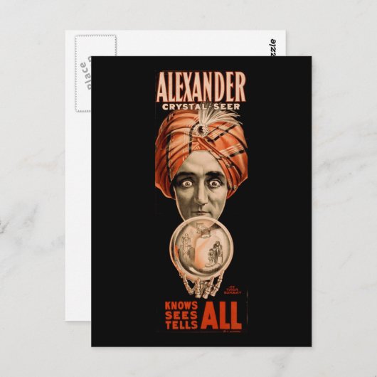 Alexander crystal seer weet dat iedereen weet wat briefkaart (Voorkant / Achterkant)