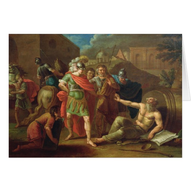 Alexander de Grote bezoekt Diogenes op Korinthe (Voorkant Horizontaal)
