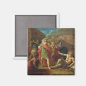 Alexander de Grote bezoekt Diogenes op Korinthe Magneet (Voorkant / Achterkant)