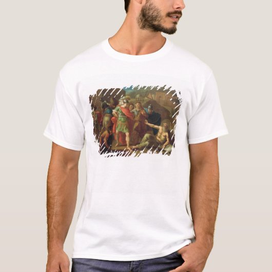 Alexander de Grote bezoekt Diogenes op Korinthe T-shirt (Voorkant)