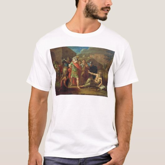 Alexander de Grote bezoekt Diogenes op Korinthe T-shirt (Voorkant)