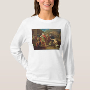 Alexander de Grote bezoekt Diogenes op Korinthe T-shirt