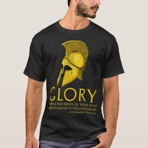 Alexander de Grote citaat op glorie Oudgrieks T-shirt