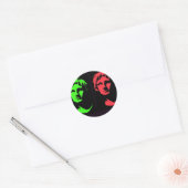 Alexander de Grote Collage Ronde Sticker (Envelop)