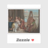 Alexander de Grote en Campaspe in de Apelles Studi Sticker (Vel)