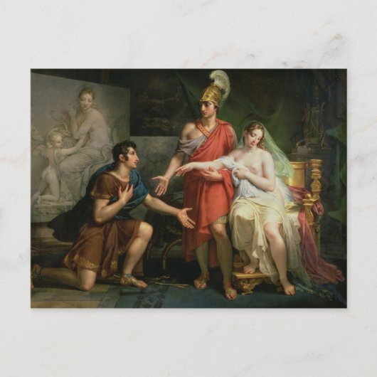 Alexander de Grote Handen over Campaspe Briefkaart (Voorkant)