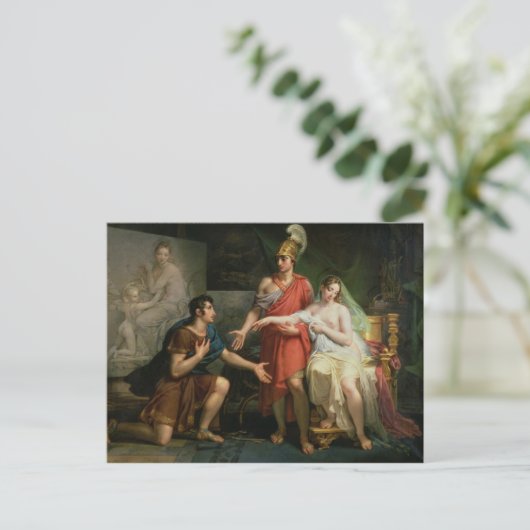 Alexander de Grote Handen over Campaspe Briefkaart (Staand voorkant)