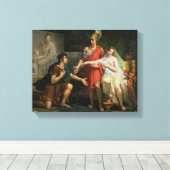 Alexander de Grote Handen over Campaspe Canvas Afdruk (Insitu (Houten vloer))