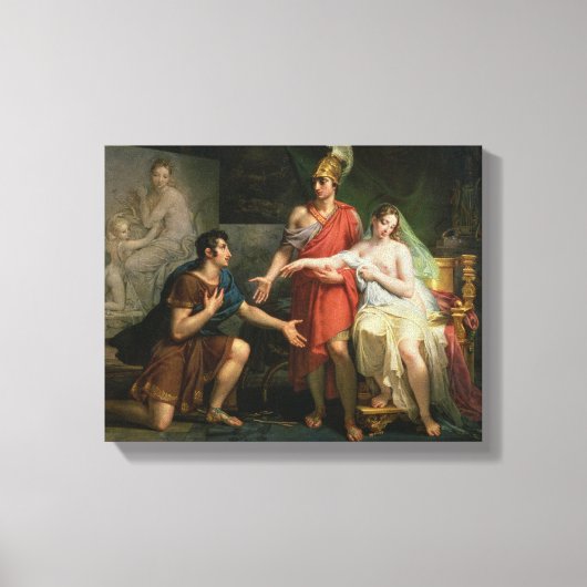 Alexander de Grote Handen over Campaspe Canvas Afdruk (Voorkant)