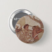 Alexander de Grote in de Oorlog Ronde Button 5,7 Cm (Voorkant /achterkant)
