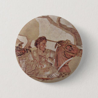 Alexander de Grote in de Oorlog Ronde Button 5,7 Cm