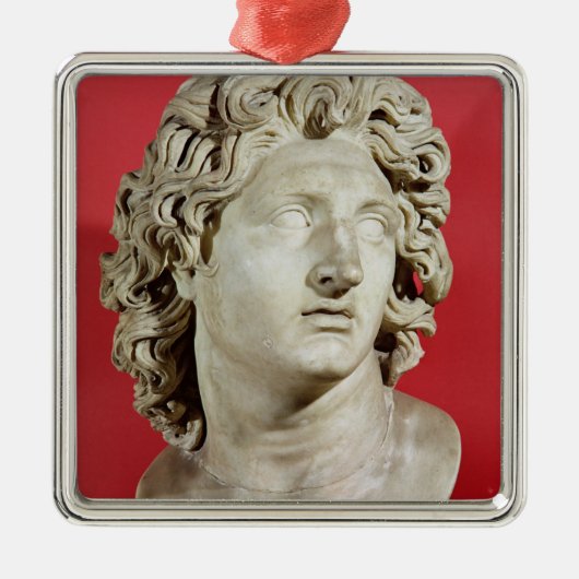 Alexander de Grote Koning van Macedonië Metalen Ornament (Voorkant)