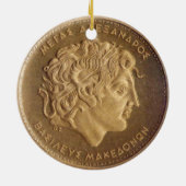 Alexander de Grote, koning van Macedoniërs Keramisch Ornament (Achterkant)