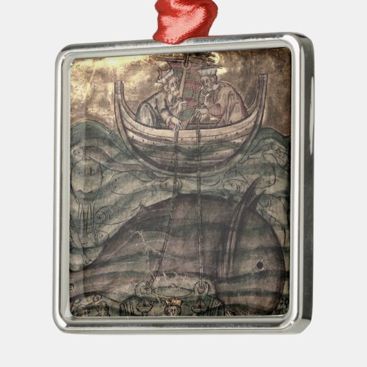 Alexander de Grote Metalen Ornament (Links)