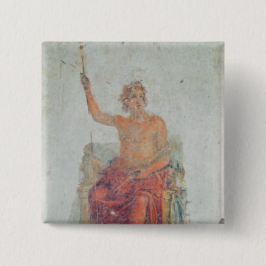 Alexander de Grote, misschien als Zeus Vierkante Button 5,1 Cm (Voorkant)