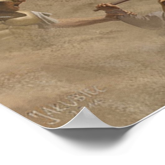 Alexander De Grote Mozaïek herinnerde Poster (Hoek)