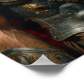 Alexander de Grote Portret Poster met Helm (Hoek)