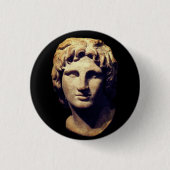 Alexander de Grote Ronde Button 3,2 Cm (Voorkant)