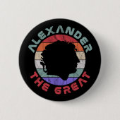 Alexander De Grote Ronde Button 5,7 Cm (Voorkant)