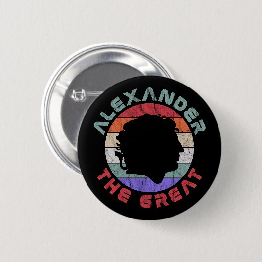 Alexander De Grote Ronde Button 5,7 Cm (Voorkant /achterkant)