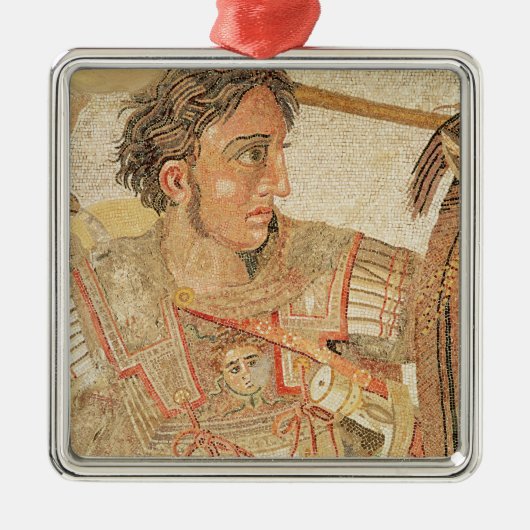 Alexander de Grote van 'De Alexander Metalen Ornament (Voorkant)