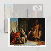 Alexander de Grote van Giovanni Battista Tiepolo Briefkaart (Voorkant / Achterkant)