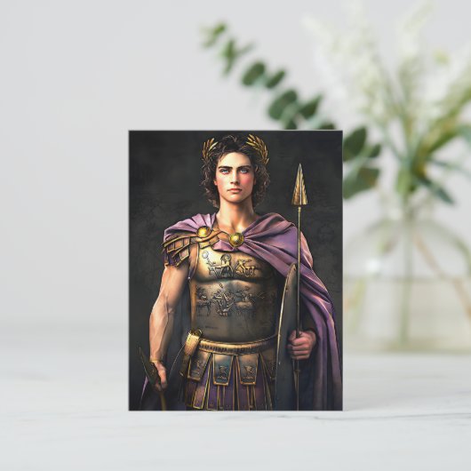 Alexander de Grote - Veroveraar van de Rijken Briefkaart (Staand voorkant)