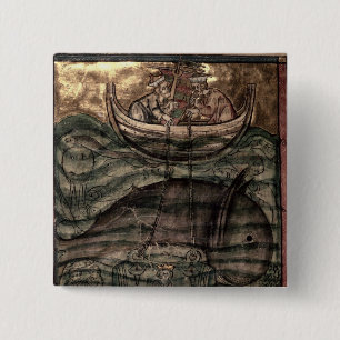 Alexander de Grote Vierkante Button 5,1 Cm