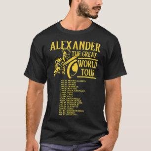 Alexander de Grote Wereld Tour geschiedenis  T-shirt
