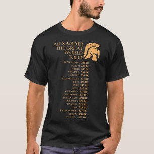 Alexander De Grote Wereld Tour Grappige historicus T-shirt