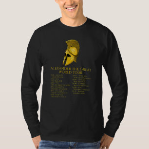 Alexander De Grote Wereldtournee Oude Griekse Ges T-shirt
