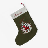 Alexander de Kardinale Aangepaste Stocking Kleine Kerstsok (Achterkant (Hangend))