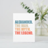 Alexander De Man De Mythe De Legende Briefkaart (Staand voorkant)