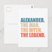 Alexander De Man De Mythe De Legende Briefkaart (Voorkant / Achterkant)