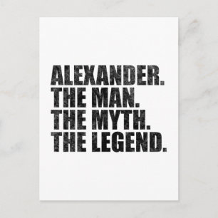 Alexander De Man De Mythe De Legende Briefkaart
