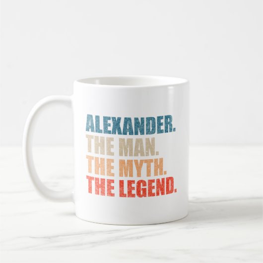 Alexander De Man De Mythe De Legende Koffiemok (Links)